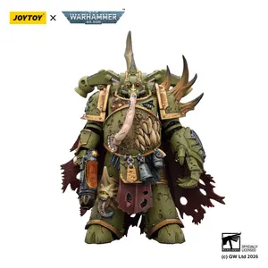 Joytoy Warhammer 40,000 1/18 action figure Death Guard Plague Marine Champion with Plasma Pistol and Power Fist JT03592