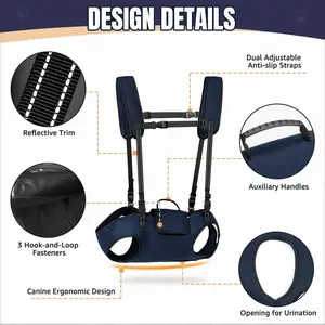 Dog Lift Harness Full Body Support Sling for Elderly, Injured, or Arthritic Dogs – Breathable, Adjustable Mobility Aid for Senior Pets