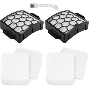 LA502 LA300 Filters Compatible with Shark Rotator Navigator Lift-Away ADV DuoClean PowerFins Upright Vacuum LA300 LA301 LA322 LA502 Replaces Part # XFFK320 & XHF320 hepa filter