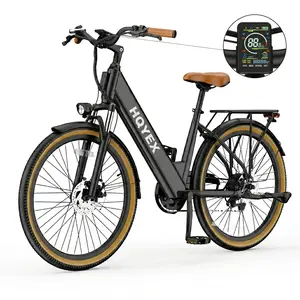350W Electric Bike for Adults ‍️(HQYEX or AOVOPRO Brand Randomly Delivery), 22MPH Fast Speed, 25–40 Mile Range, 26" Mountain E-Bike with 7-Speed & 5-Level Pedal Assist