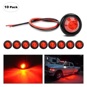 Nilight 3/4 inch Red Round LED Marker Lights (10 Pcs) Nilight 3/4 inch Red Round LED Marker Lights (10 Pcs)