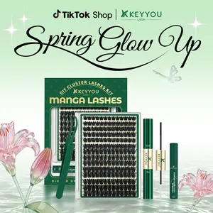 StarrlNight Kit | KEYYOU Lash Clusters | Waterproof & Long-Lasting | Fashion Wet Look | Beginner-Friendly DIY | Salon-Grade Lash Extension Alternative | Flawless Voluminous Finish | Evil lash | Trendy Must-Have | TikTok Shop FebruaryFaves