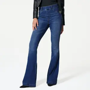 MIDIROSS Popular Essential High Stretch Flare Jeans Tregging/Legging No-Button Easy Pull on