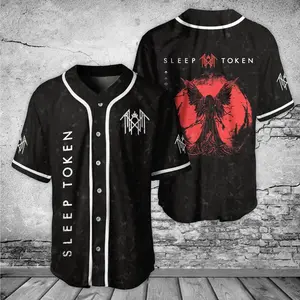 Sleep Token Baseball Jersey,  Sleep Token flamingo Band Jersey, The Even In Arcadia, Concert Tour 2025 Jersey J