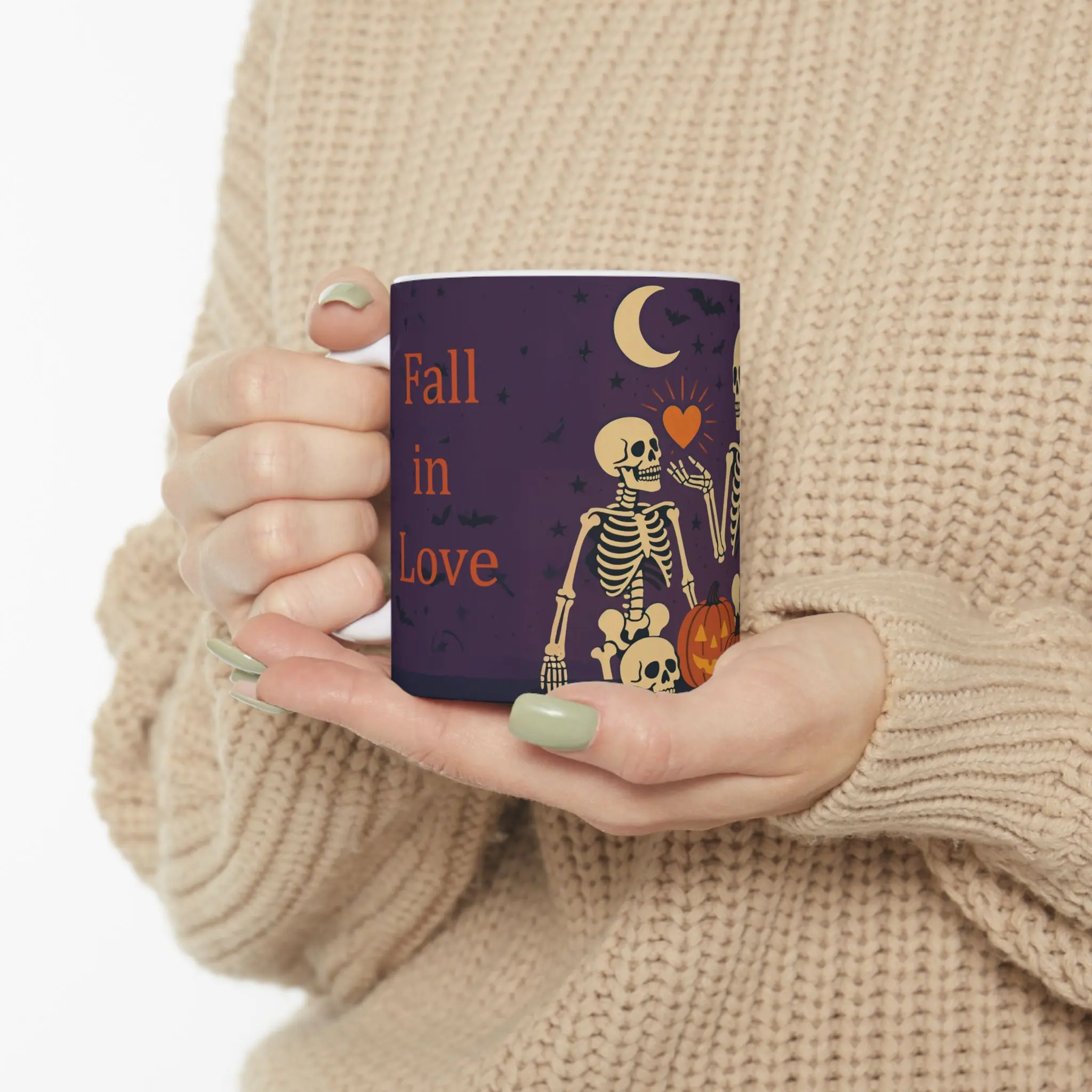 Spooky Skeletons Ceramic Mug | Halloween Gift, Coffee Mug, Tea Cup, Home Decor, Fall Season