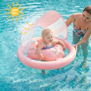 Inflatable Unicorn Float Toy, Summer Sunshade Swim Gear, Beach Outdoor Indoor Use, Kids Water Play Pool Ring
