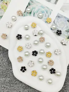 Flower Design Shoe Charms, Fashionable Novelty Shoes Decorations for Clogs, Stylish Shoes Accessories for Women & Girls