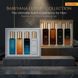 4x20ml Fresh Perfume for Women, Skin Musk Scent with Honey Vanilla, Long-Lasting Daily Eau De Parfum, Ideal Gift for Her