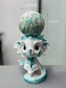 Kelsey(8788)gc.Phoenix sphere with baby dragon stand