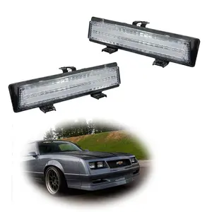 2pcs For 1981 1982 1983 1984 1985 1986 1987 1988 Chevy Monte Carlo SS Clear Front Bumper Turn Signal lamps Light Assembly,Replace OEM 919025 919026