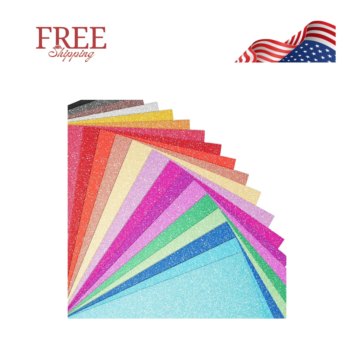40 Sheets 20 Colors Glitter Cardstock, Cricut Paper A5