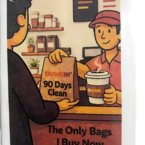 Recovery Card Keychain -  Celebratory Accessory for Sobriety Milestones