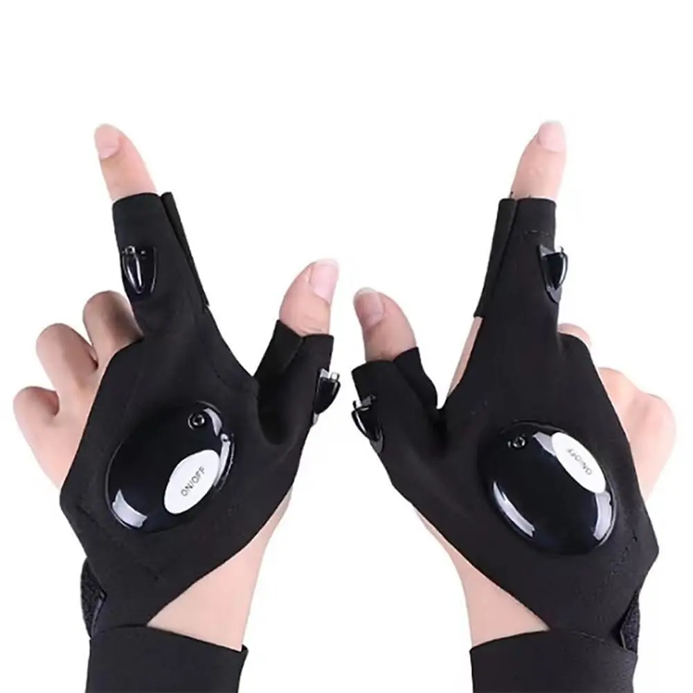 LED Flashlight Gloves - Hands-Free Light Gloves for Fishing, Camping, and Repairing LED Flashlight Gloves - Hands-Free Light Gloves for Fishing, Camping, and Repairing