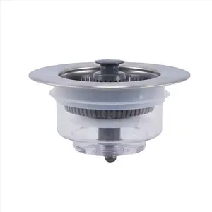 Kitchen Sink Odor Filter, Stainless Steel Sink Bounce Core Drain Strainer, Kitchen Sink Drain Strainer US