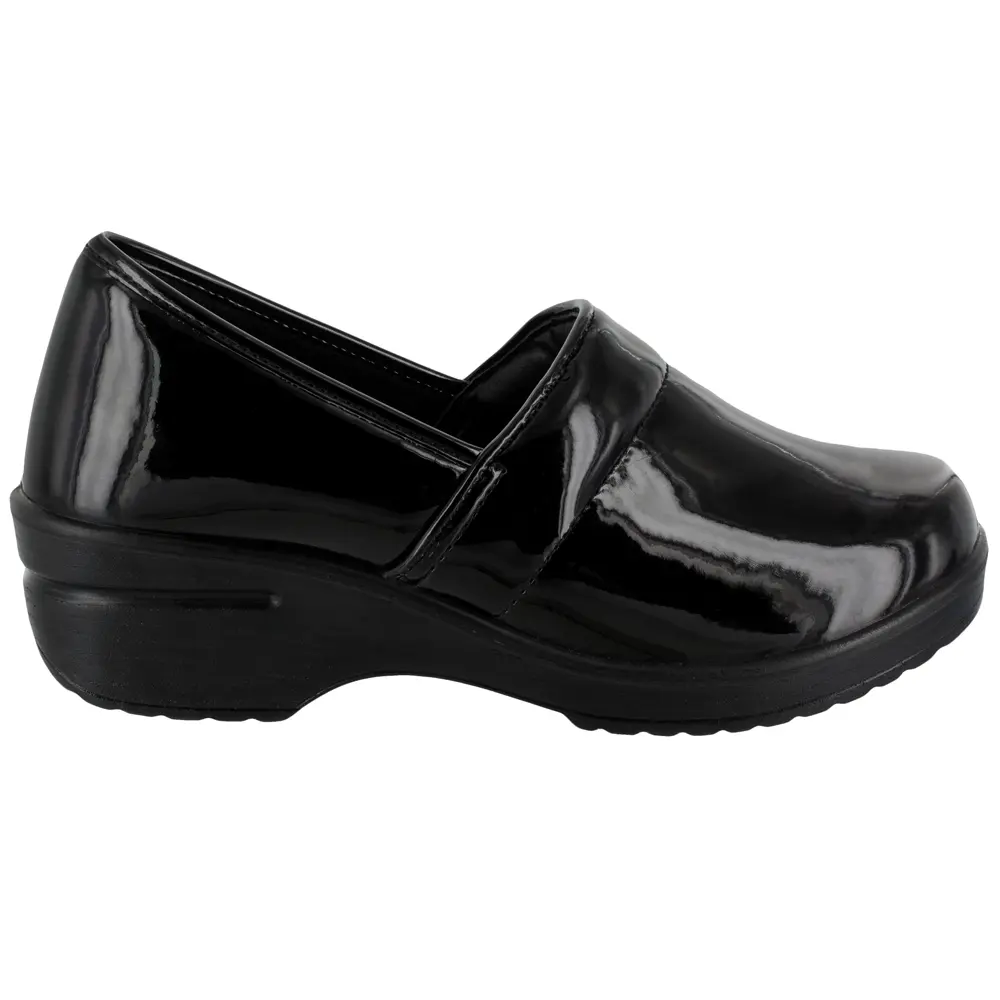 Easy Works by Easy Street Womens Lyndee Slip Resistant Work Safety Shoes Casual - Black Easy Works by Easy Street Womens Lyndee Slip Resistant Work Safety Shoes Casual - Black