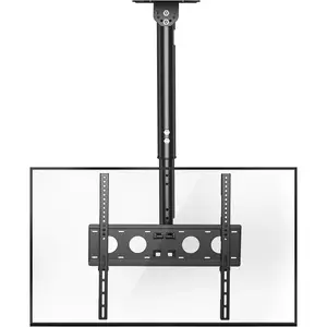 Ceiling TV Mount Full Motion TV Bracket for Most 26 to 65 Inch Flat Curved TVs/Monitors, Swivel Tilt Height Adjustable Hanging TV Mount, Hold up to 100 Lbs, VESA 400x400mm MCA3