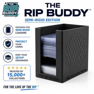 The Rip Buddy White Semi-Rigid PSA Grading Prep Sidekick - Protects Collectibles in Under 10 Seconds, Grading-Ready Design for Standard Card Savers, Rod Sleeves, Trading Card Sleeves, Trading Card Sleeve