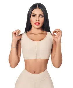 POSTOP BRA Womenswear - Plain Compression Shapewear with Central Snaps & Adjustable Straps for Post-Surgical Comfort