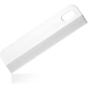 8.6" Durable Glass Squeegee Tool - White Grey, for Bathroom Shower Glass Doors, Mirror, Kitchen Countertop Sink Cleaning, with Soap Compatibility