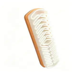 Suede shoe brush for cleaning suede, nubuck boots, shoes, jackets, and leather care, featuring soft TPR rubber bristles and a 2-in-1 cleaning tool washer
