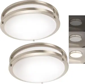 Pair ( 2 pcs ) 13-Inch ( Approx 33 cm ) LED Energy-Saving High-Brightness Recessed Lights Ultra-Bright At 3600 lm5000 K Daylight Color Temperature Easy to Install—One Light Handles All Ambient lighting With Free Switching Between Warm and Cool Tones  lamp