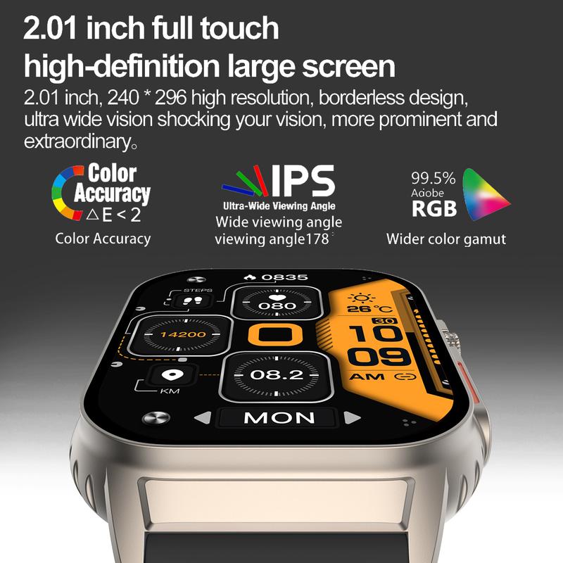 Sports Smartwatch with Fitness Tracking Bluetooth Music Control Voice Assistant Hands-Free Calling Ideal for Holiday Gifting