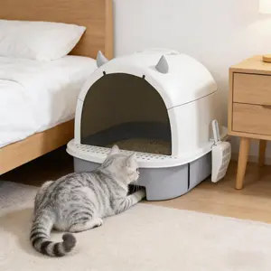 Aobtkel®Easy to Clean Cat Litter Box On-Site#Summervibes