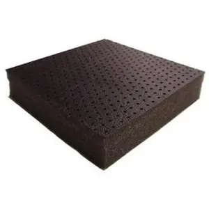 American Acoustical Products 54" x 24" x 1/2" Polyurethane Foam Sheet Perforated Vinyl Surface, Plain Backing, -40 to 225Â°F, Gray, ASTM HC0.50ABP2454