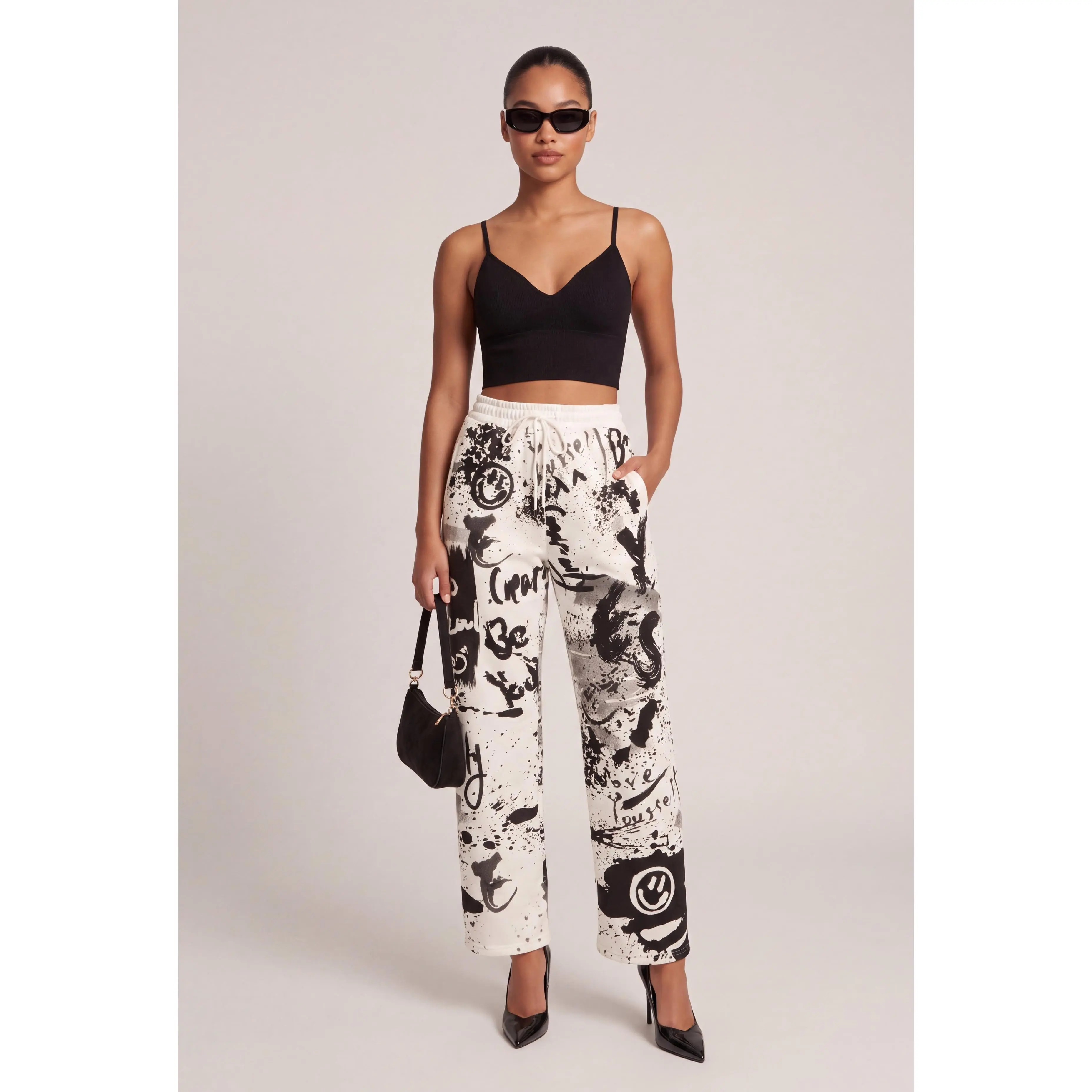 Graffiti Drawstring Sweatpants