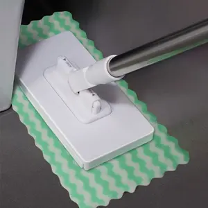 6-Piece Reusable Mini Mop + Cloth Set - 360° Flat Dust Mop with 5 Pads, Dust Mop Replacement Cloth Combo, Convenient Mop with Colorful Reusable Design