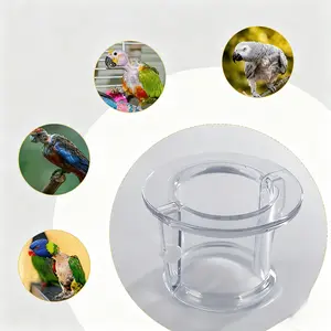 Parrot Anti-bite Collar, Acrylic Birds Wound Healing Neck Cover Bird Protective Recovery Cones for Chickens Parrots Budgies Parakeets Necklaces