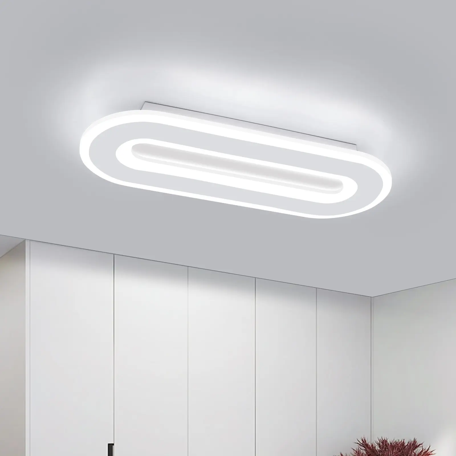 Modern Simple Long Corridor Light, Soft Light Eye Protection, Iron Art Painted, Hallway/entry/staircase, Cozy Home Use, Home Lighting, Led Ceiling Light, Led Interior Lights, Ceiling Light Fixture