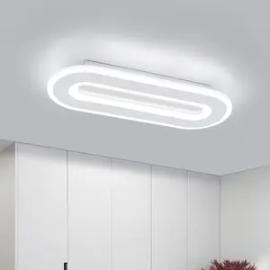 Modern Simple Long Corridor Light, Soft Light Eye Protection, Iron Art Painted, Hallway/entry/staircase, Cozy Home Use, Led Ceiling Light