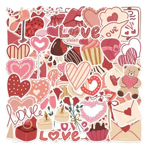 58pcs/set Love Series Graffiti Stickers for Water Bottles, Skateboards, Notebooks, Laptop Decoration, DIY Sticker, Art Stickers, Decorative Stickers, Heart, Waterproof Stickers