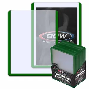 BCW Green Border Standard Toploader x 25