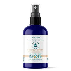 Pristine Toilet Paper Spray wet wipe alternative - Coconut Amber 4 0z