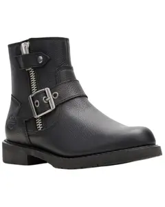 Harley Davidson Women's Addie Zip Motorcycle Boot Round Toe - D84814