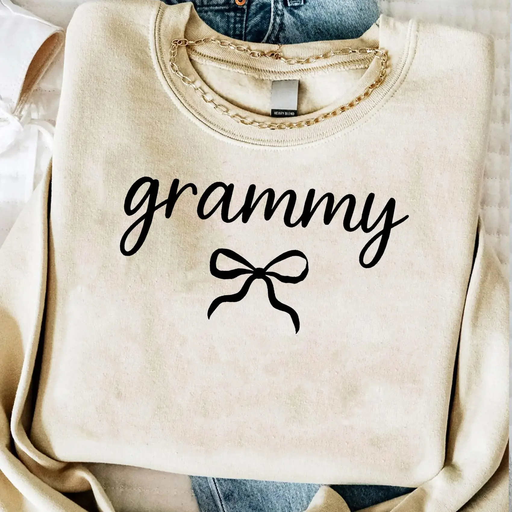 Grammy Sweatshirt, Coquette Grammy Crewneck, New Grandma Gifts, Family Sweater, Gift For Her