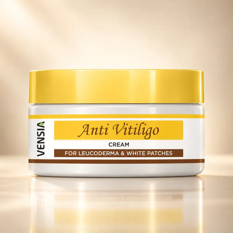 VENSIA Anti-Vitiligo Skin Care Cream 80g | Ayurvedic Herbal Support for White Patch Appearance & Skin Discoloration | Gentle & Safe for All Skin Types | Natural Ayurvedic Formula