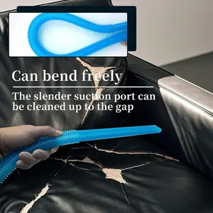 Universal Vacuum Hose Attachment for Lint Removal, Flexible Stretchable Dryer Vent Cleaner with Slim Crevice Design, Compact Home Care Duster Tool for Appliance Coils, Tight Gaps & Deep Clean, Quick-Connect Portable Cleaning Kit