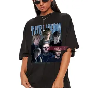 Vintage Bootleg Tee Featuring Evan Peters As Tate Langdon From Story Tshirt Cotton T-Shirt