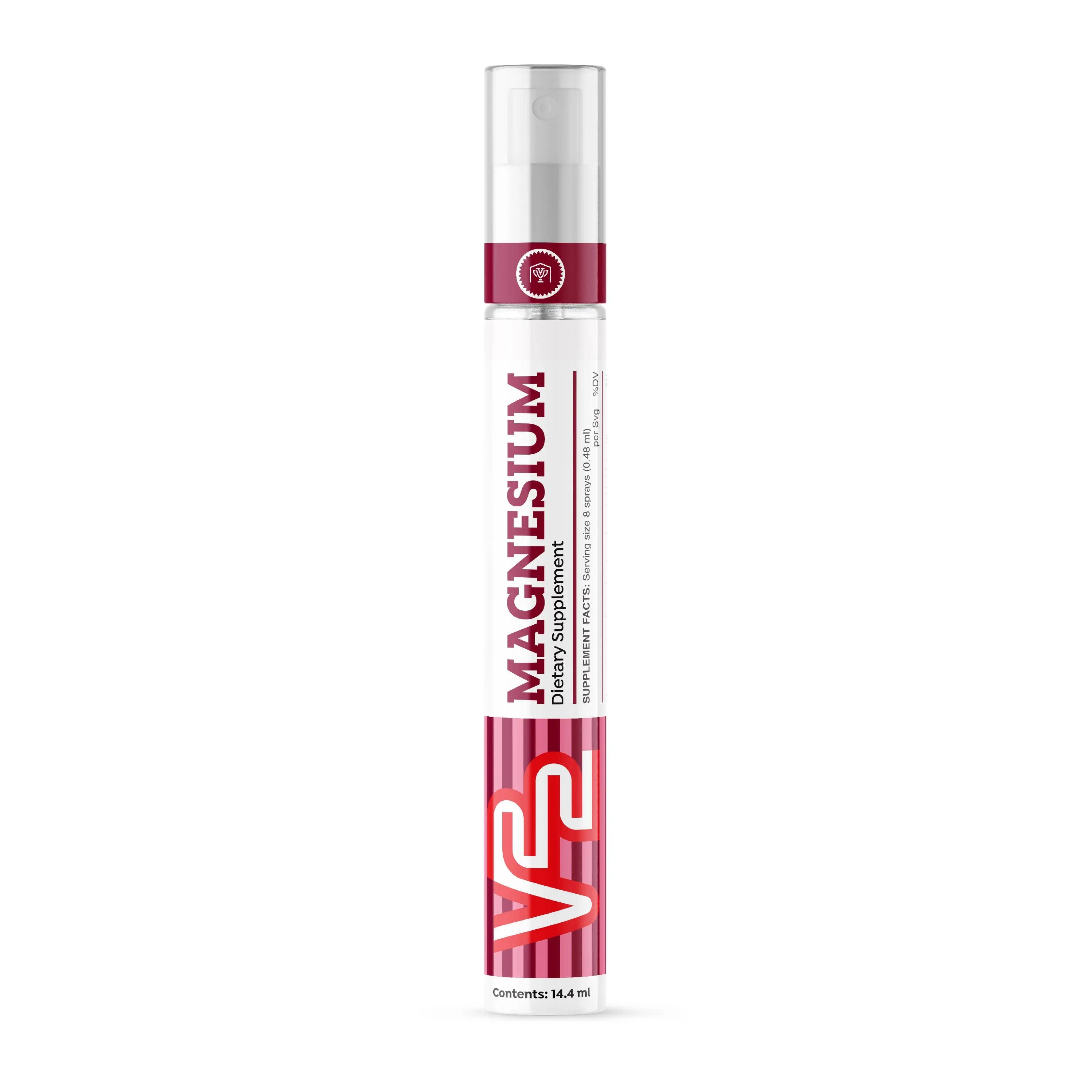 V22 MAGNESIUM Spray - Calm & Recovery Spray Supplement - Spearmint Flavor - 240 Servings