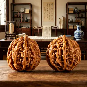 Massage Balls for Hand Stress Relief & Pressure Release for the Discerning Few Natural Walnut Design
