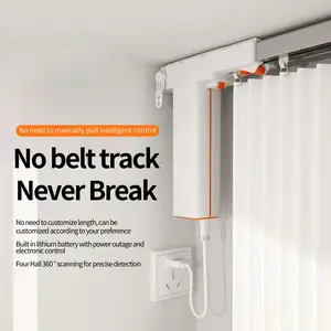 RT Smart Curtain Motor Set Alexa Compatible | 6 m /240 inches Adjustable Track, WiFi+APP+Voice Control, USB Recharge – Home Hack!