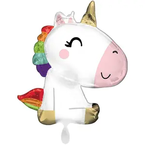 Satin Unicorn Metallic Foil Balloon