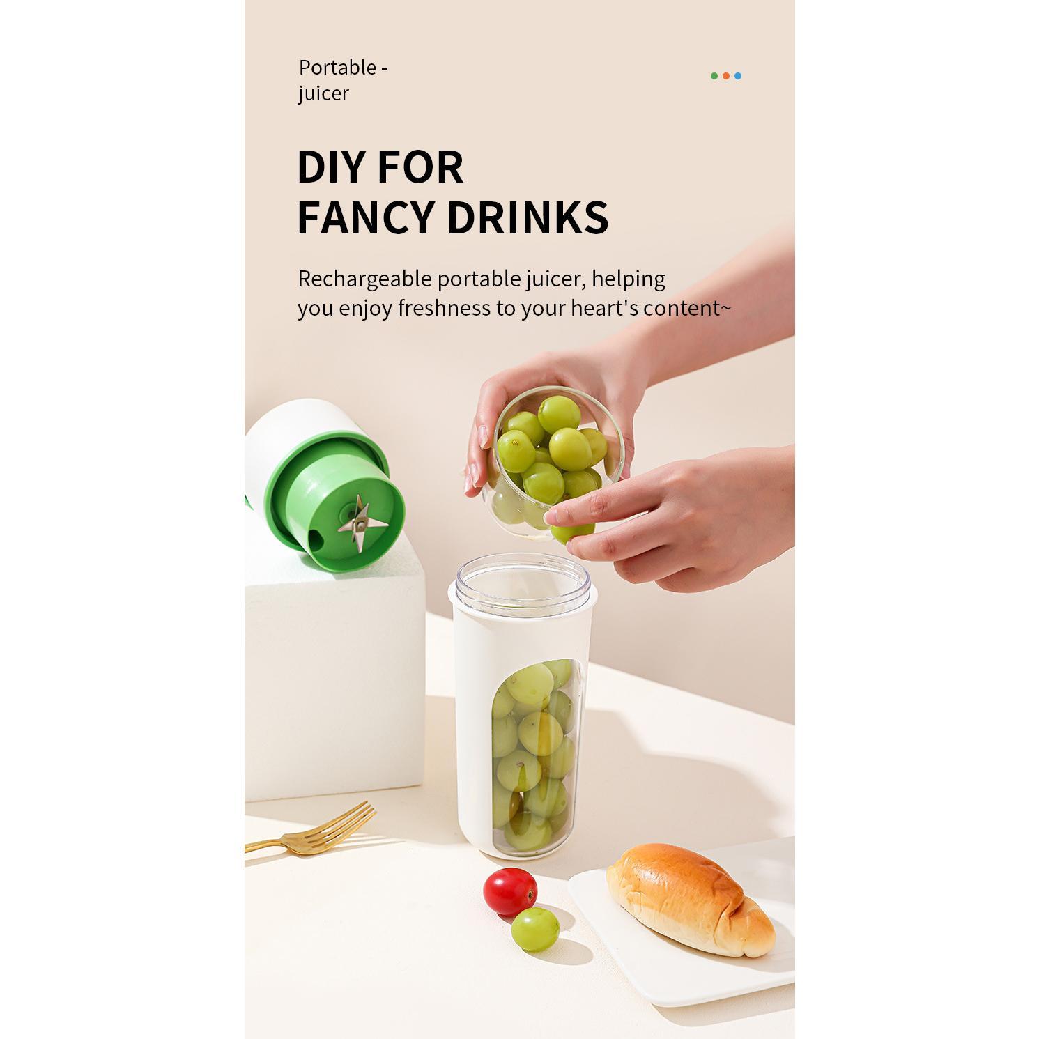 Kitchen Electric Juicer USB Charging Wireless Juices Blender Fruit Orange Mixer Squeezer Machine Ice Crush Cup Food Processor