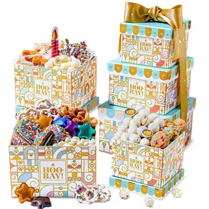 3-Tier Birthday Chocolate Gift Tower – Festive Chocolate & Sweet Treats