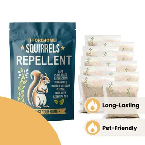 Rodent and rat repellent, suitable for indoor/outdoor/vehicle engine protection. A long-lasting and effective mint oil formula that effectively repels rats for 30 to 60 days. Safe for pets and children.10 pack