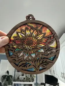 Sunflower Suncatcher (NEW VERSION) for Sunny Window