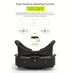 1pc 3D VR Headset Smart Virtual Reality Glasses VR Helmet for iPhone Android Smartphones Phone Lenses